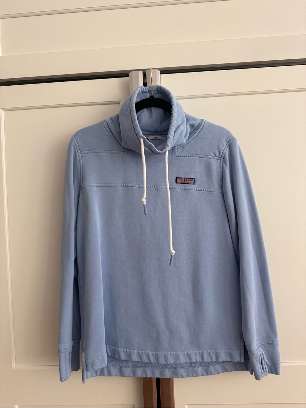 Vineyard Vines Light Blue Funnel Neck Pullover Hoodie